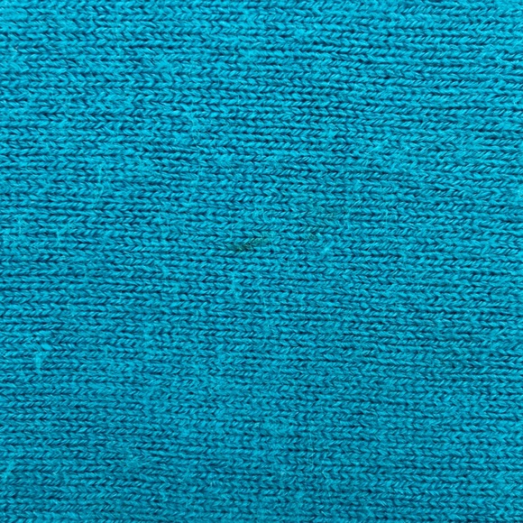 Lucy Paris Blue Knit Asymmetrical Poncho, Size Small / Medium - Picture 5 of 7